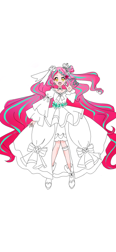 wonder world 光之美少女进化形态
（world Flora）世界花神