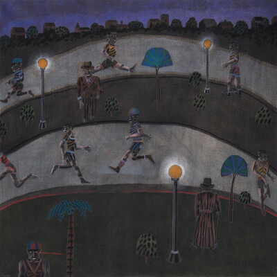 慢跑者，1978年（阿根廷画家Antonio Seguí 作品） ​​​