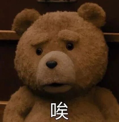 毛绒绒的玩偶们能带给人们治愈
泰迪熊 表情包 「唉」满脸愁容