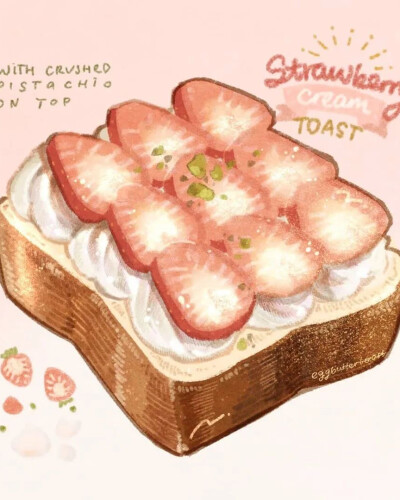 超治愈的美食插画~唯有爱与美食不可辜负
作者： ins：eggbuttertoast 