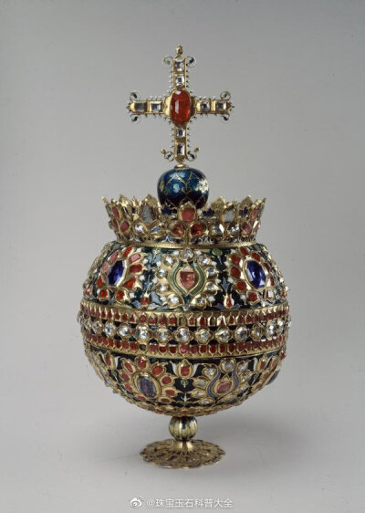 “沙皇阿列克谢·米哈伊洛维奇的王权宝球（Orb of Tsar Alexis Mikhailovich）”俄罗斯的第十位沙皇，罗曼诺夫王朝的第二位沙皇就是阿列克谢·米哈伊洛维奇·罗曼诺夫。