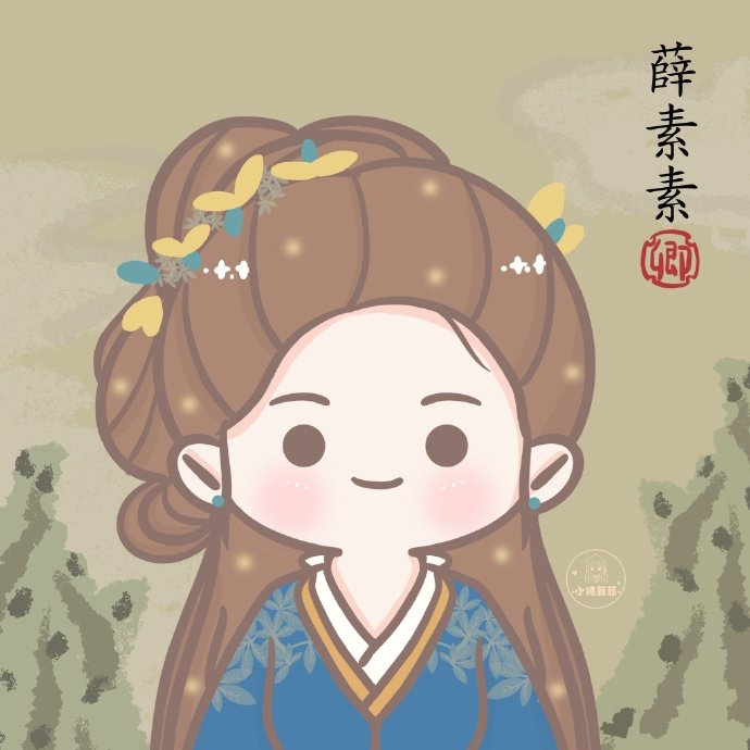 可可爱爱 晃晃脑袋~
插画师vb：@-小猪菲菲- 