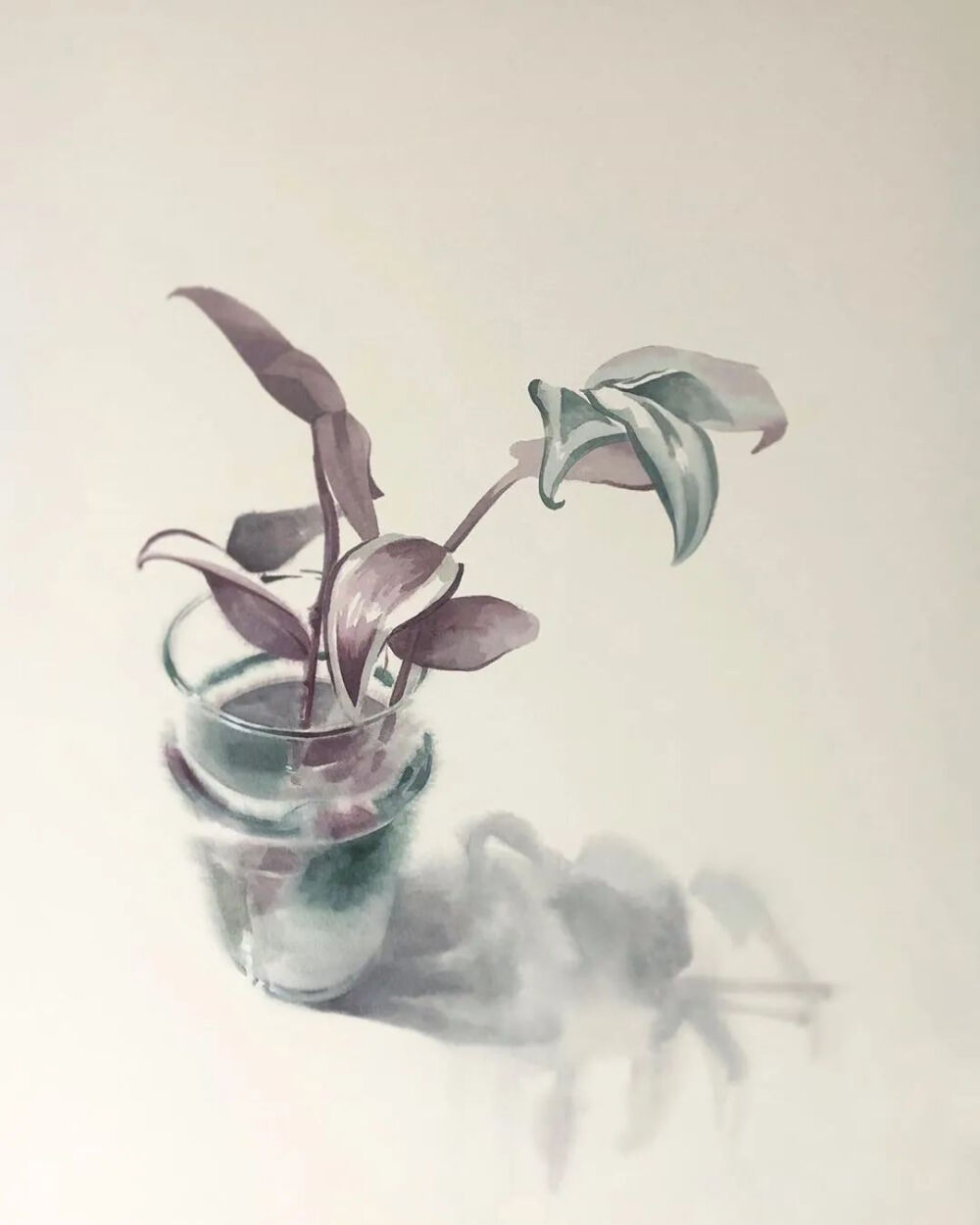 转自最绘画 西班牙艺术家 garcía的水彩 大胆地运用高级灰色调,映衬