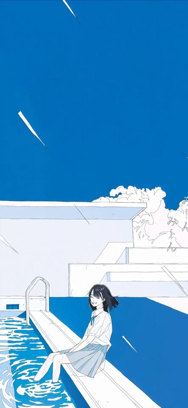 蓝色盐系@动漫壁纸
画师ins.katorei_