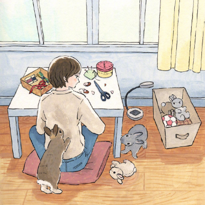 ·彩插集·
日本插画家:
森山功子（Schinako Moriyama）画的兔子 ​​​