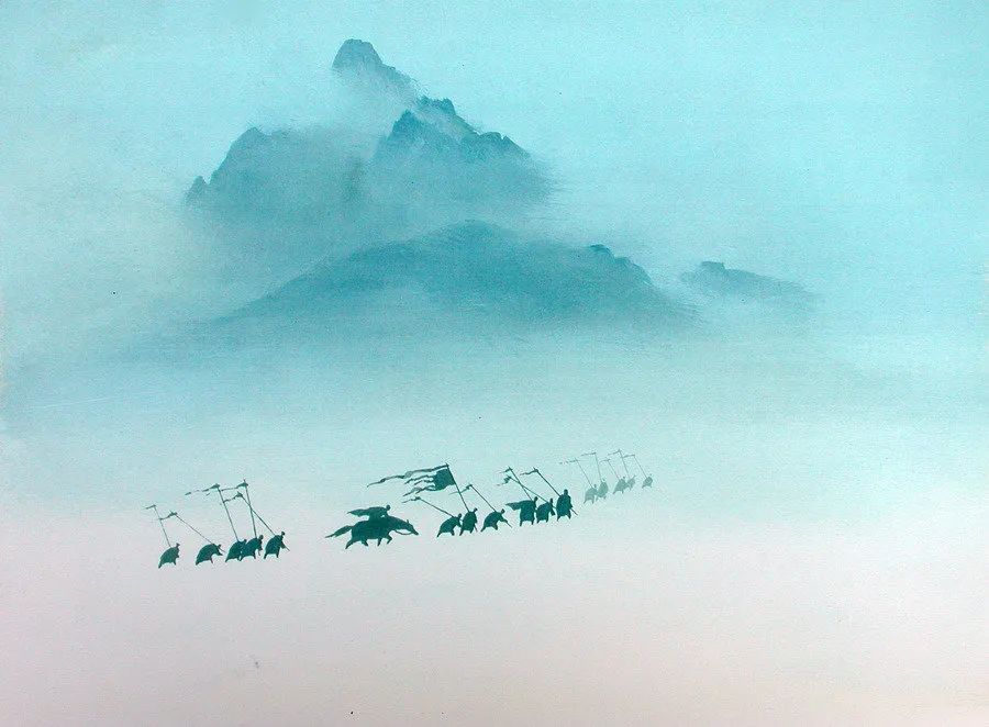 花木兰Mulan (1998)动画场景概念设计 | 德国艺术家 汉斯·巴切尔 （Hans Bacher）作品
