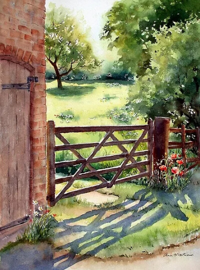 Ann Mortimer 水彩画