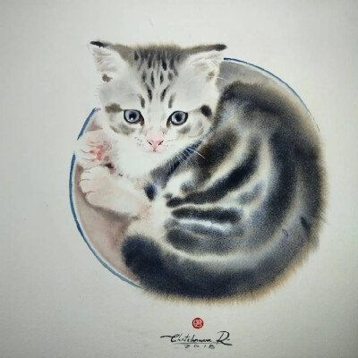 By_chatchawarnruksa水彩猫