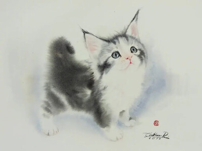 By_chatchawarnruksa水彩猫