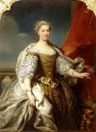 《波兰女王凯瑟琳·奥帕琳斯卡的肖像》（英文：Portrait of Catherine Opalińska, Queen of Poland） 是法国艺术家『Jean-Baptiste Van Loo』 于1727年 所作。 