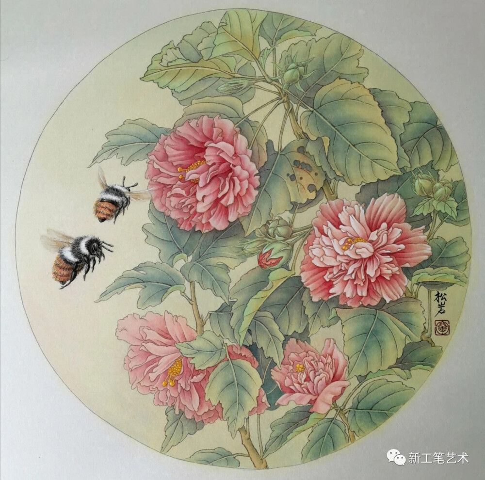 陈松岩老师工笔画