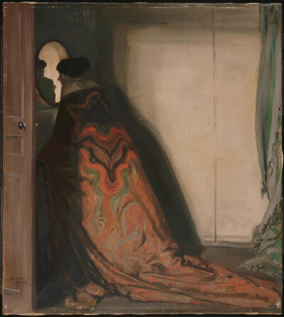 孔雀一样的女人，1903年（美国画家Alfred Henry Maurer作品） ​​​