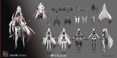 战双帕弥什易形重构
作品：露西亚·深红之渊【玉虎石烟】
微博画师：Nunok