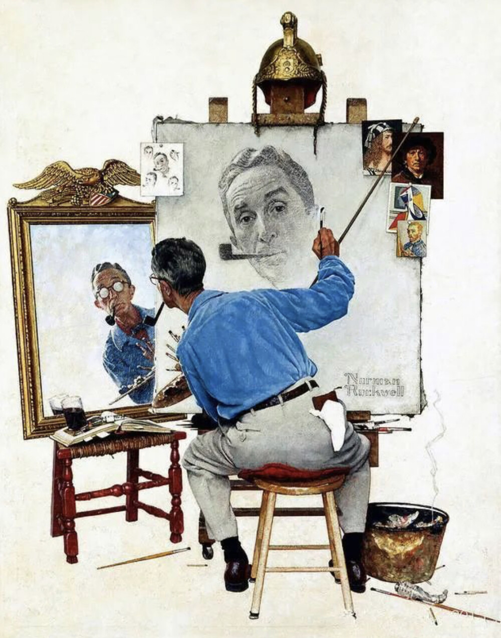 美国20世纪最伟大的插图大师之一诺尔曼·罗克威尔（Norman Rockwell）