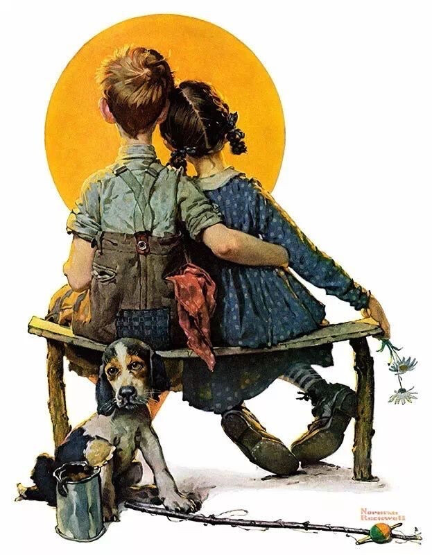 美国20世纪最伟大的插图大师之一诺尔曼·罗克威尔（Norman Rockwell）