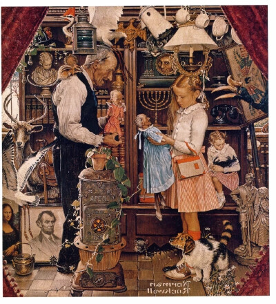 美国20世纪最伟大的插图大师之一诺尔曼·罗克威尔（Norman Rockwell）