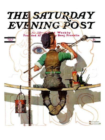 美国20世纪最伟大的插图大师之一诺尔曼·罗克威尔（Norman Rockwell）