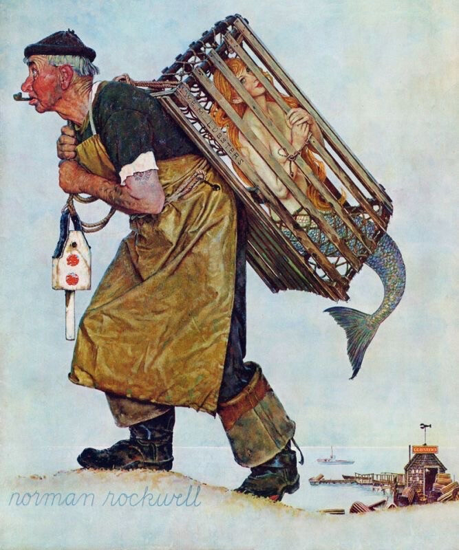 美国20世纪最伟大的插图大师之一诺尔曼·罗克威尔（Norman Rockwell）