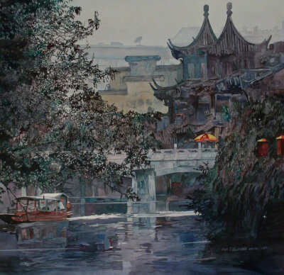 美国画家笔下的水彩中国。作者：John Salminen ​