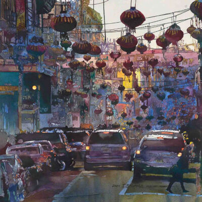 美国画家笔下的水彩中国。作者：John Salminen ​