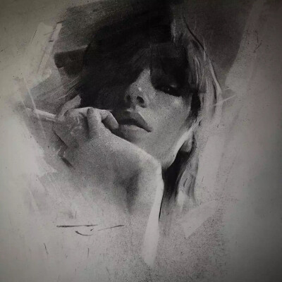 素描头像 Casey Baugh