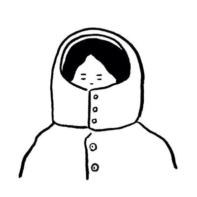 简笔画简约情侣头像