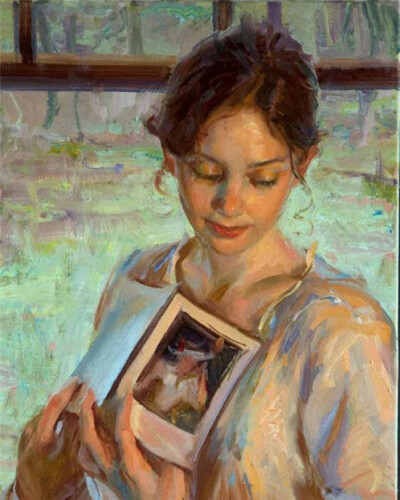 美国画家Daniel F.Gerhartz 出生于1965年。自幼立志学画，就读美国芝加哥艺术学院，他的作品具有浓厚浪漫写实主义风格，表现题材广泛，犹以女性题材为最多，无论是日常生活中休息，沉思的少女还是牧场田园诗般的风景…