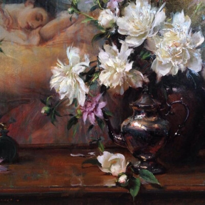 美国画家Daniel F.Gerhartz 油画静物作品