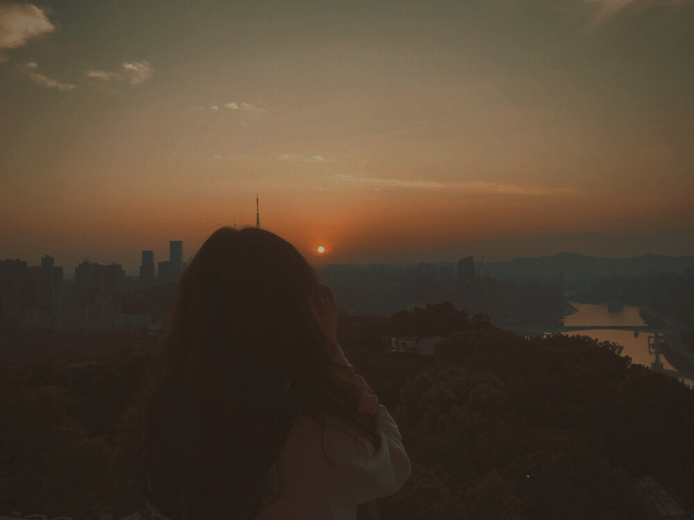 日出 日落 来福士 白象居 长江索道 天空