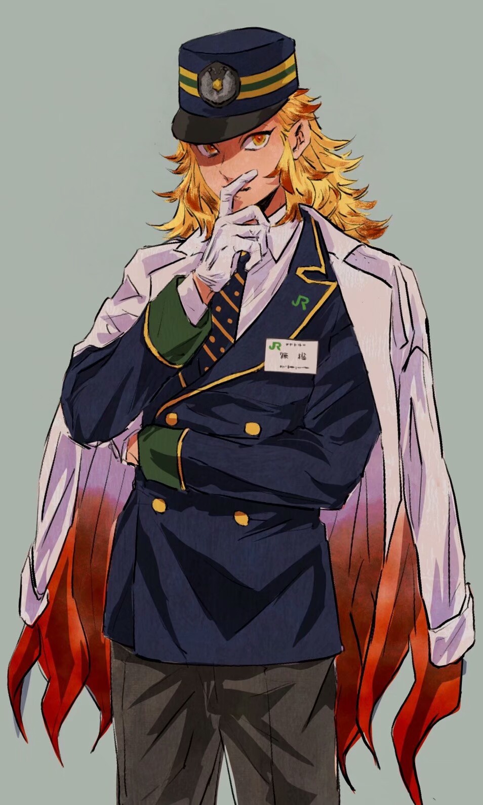 #鬼灭之刃# 炼狱杏寿郎 列车长 准备发车!… - 堆糖,美图壁纸兴趣社区