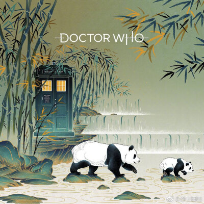 DOCTOR WHO中國風插畫海報 ​​​​