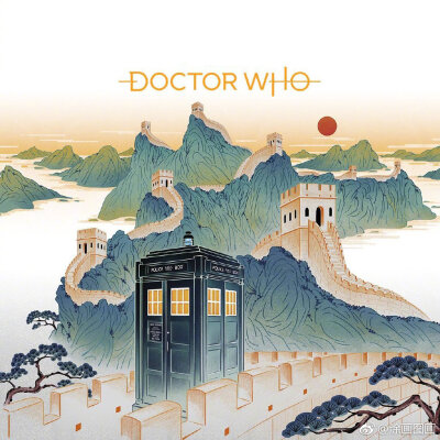 DOCTOR WHO中國風插畫海報 ​​​​