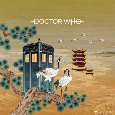 DOCTOR WHO中國風插畫海報 ​​​​