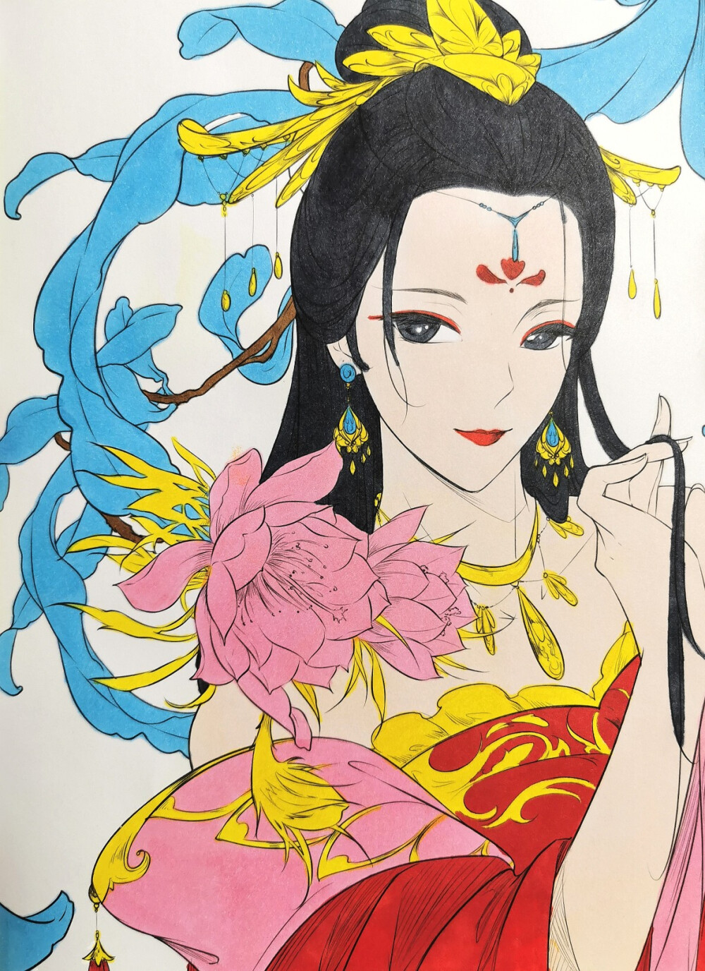 思美人61醉花颜涂色第十二副