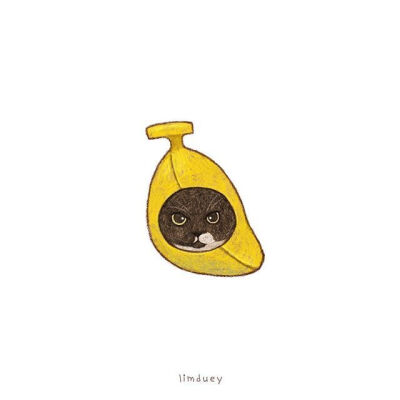 可爱的猫头像
插画师：Limduey