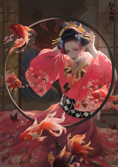 ［古风美人］画师 ：银色骐骥