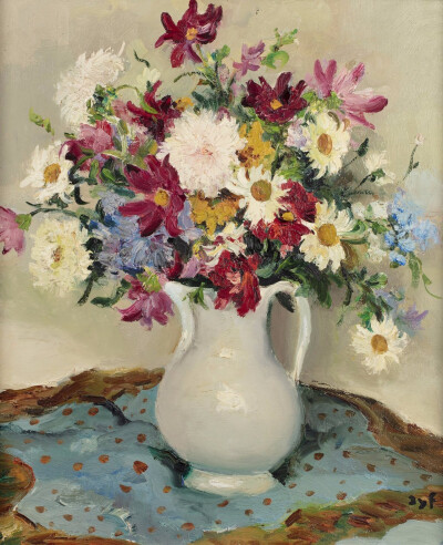 花束（法国画家Marcel Dyf作品） ​​​