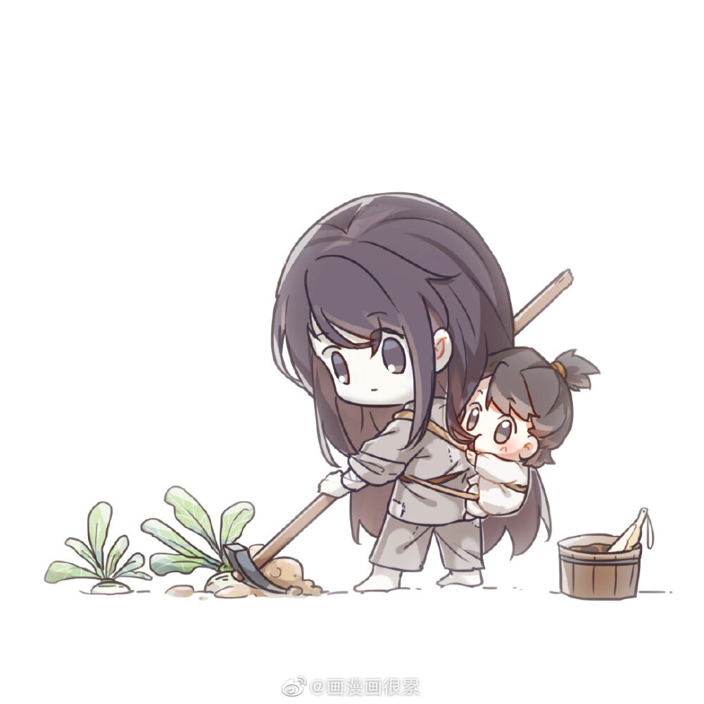 《魔道祖师》温宁
图源微博：画漫画很累