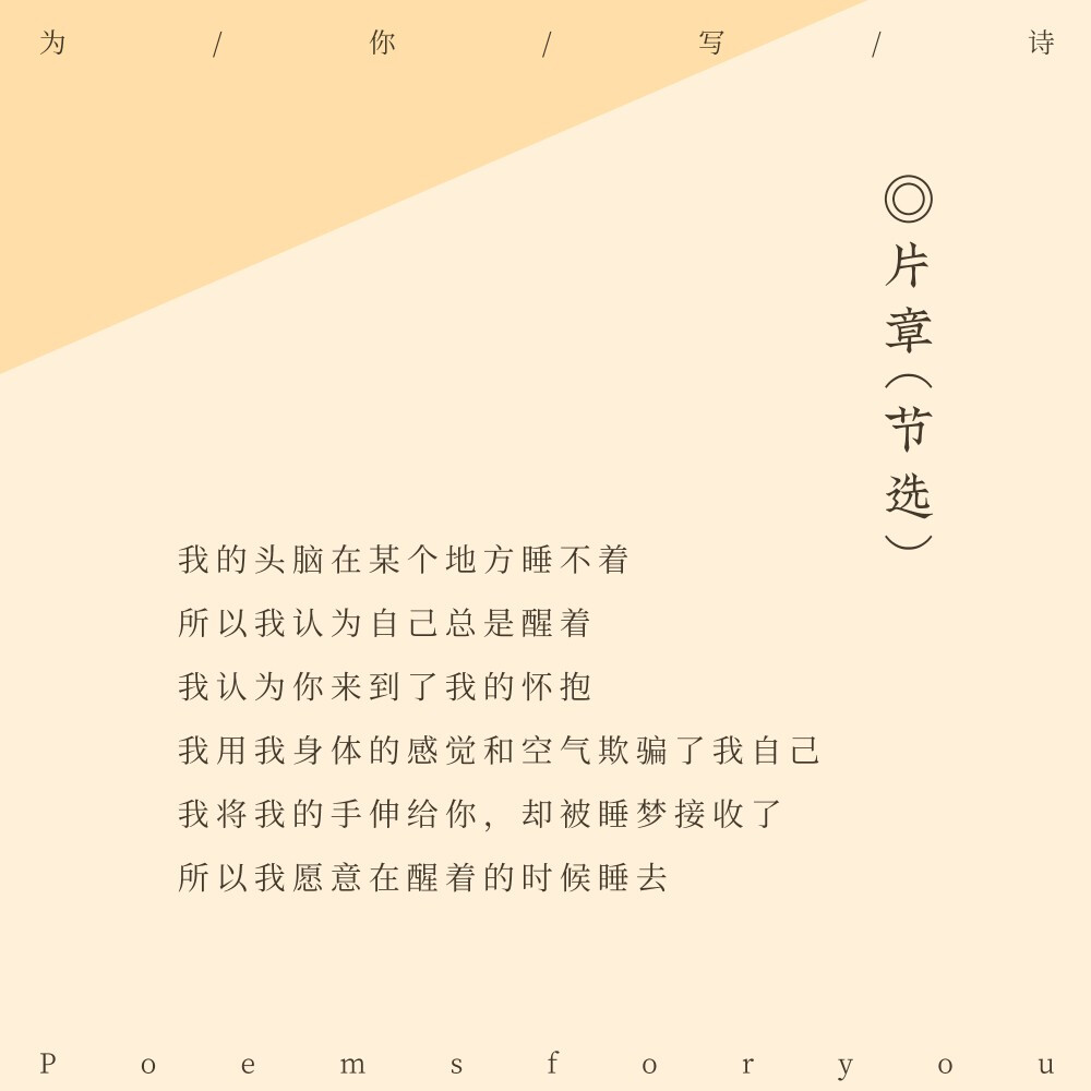 “偶然的人世像骰子摇晃
得出一个结果”
韩东的诗，日常中带着哲思