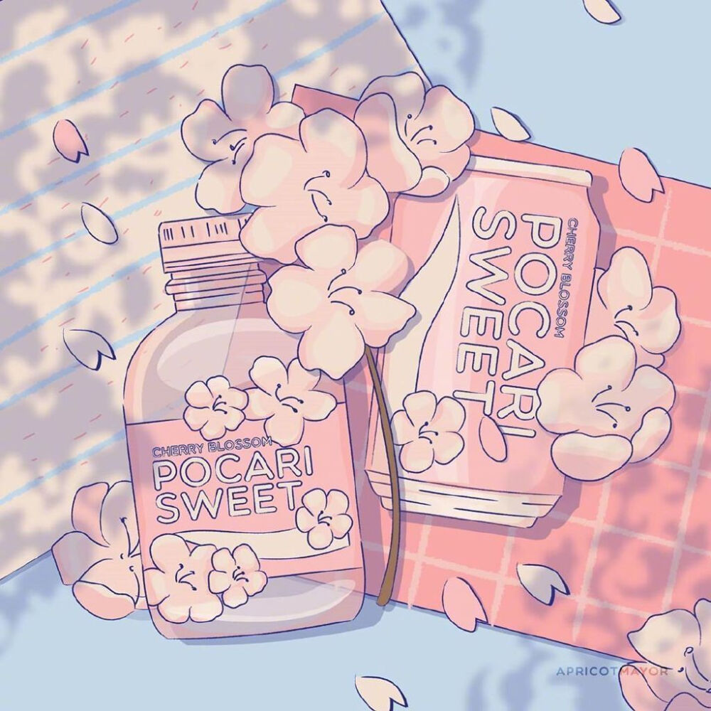 壁纸插画
插画师 Apricot Mayor 插画中的美味零食
IG：apricotmayor