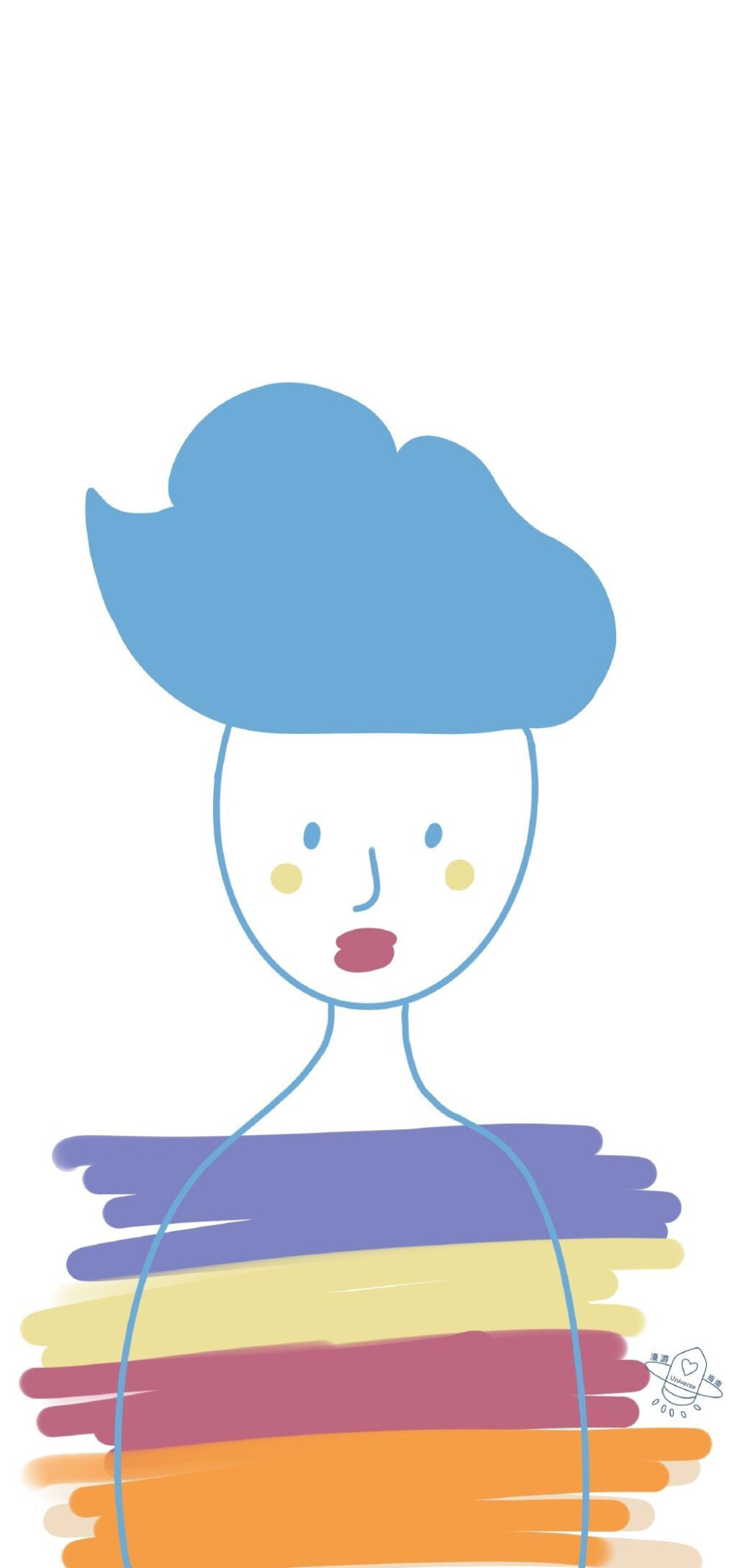 分享一组奇趣撞色壁纸
cr ：Universe漫游指南 ​​​