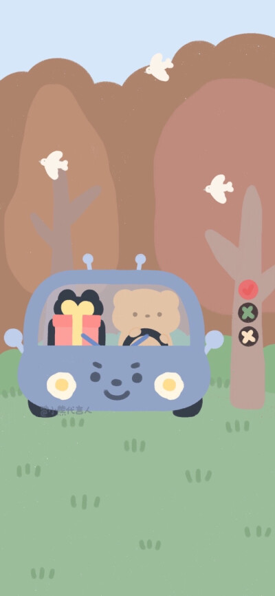 插画小熊（侵权删）