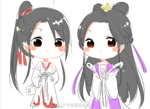 《魔道祖师》
图源微博：画漫画很累