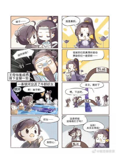 《魔道祖师》
图源微博：画漫画很累