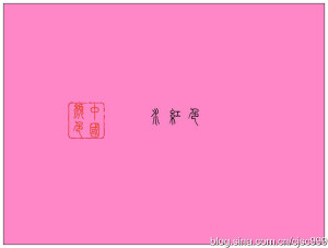 【水红】——形容比粉红色略深且更加鲜艳的颜色。