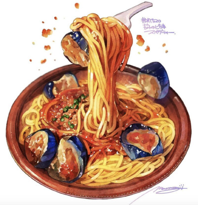 美食手绘 | 被增添了更加丰富的解读
画师：MaoMomiji