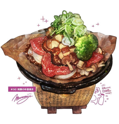 美食手绘 | 被增添了更加丰富的解读
画师：MaoMomiji