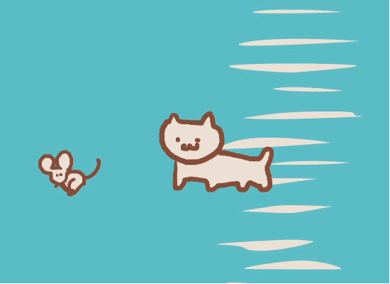 Rainbowed cat 彩虹猫gif魔性表情包 沙雕斗图 图源日本的推特博主Everyday One Cat鬼畜猫GIF