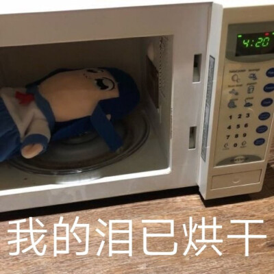 玩具表情包 微波炉烘干泪水