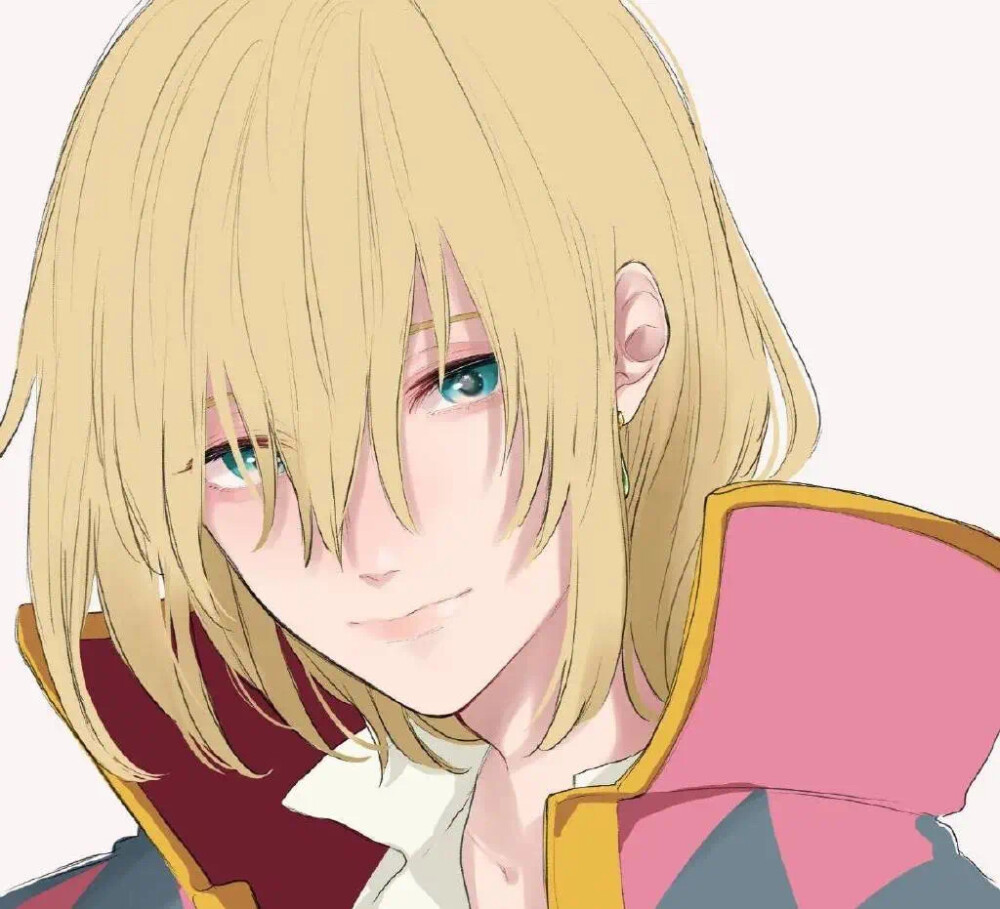 宫崎骏动漫人物 哈尔的移动城堡 哈儿黑发 黄发两种头像